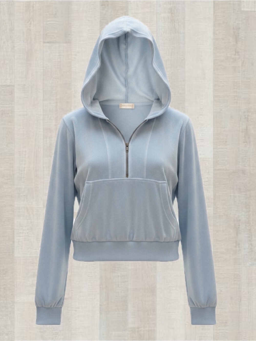 Altar'd State Powder Blue Half-Zip Hoodie